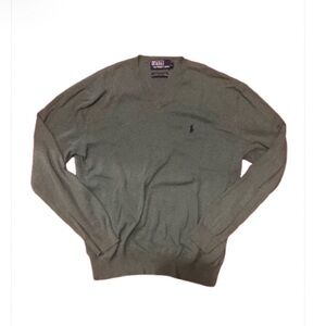 Polo Ralph Lauren Green v-neck  Sweater.